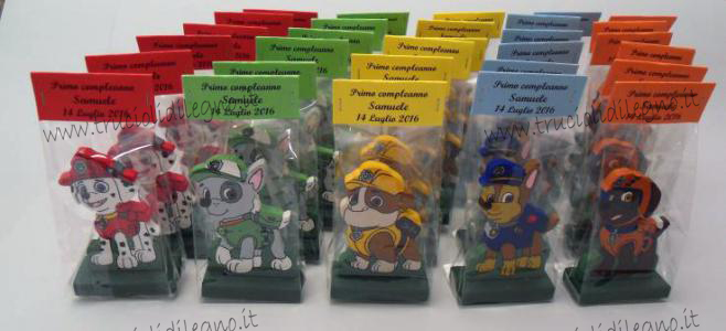 Bomboniera primo compleanno Paw Patrol