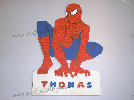 targa nome Spiderman