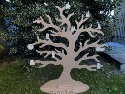 Tabeau mariage albero monumenti città portafoto