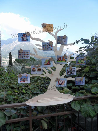 Tabeau mariage albero foglie portafoto