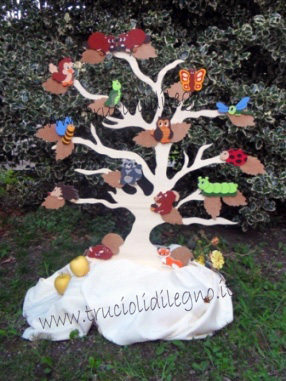 Tabeau mariage albero animali